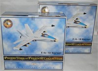 Heritage Mint 2 Wood Airplanes FA18 Hornets Lot 1