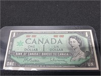 1967 Canada 1 Dollar Bill NO SERIAL NUMBER