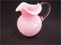 8 1/2" Webb pink opalescent pitcher Phoenix