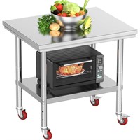 YITAHOME Stainless Steel Table, 30" X 24" Work