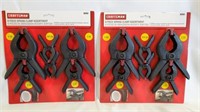 NEW Craftsman 6pc Spring Clamp Assortment - 2pk