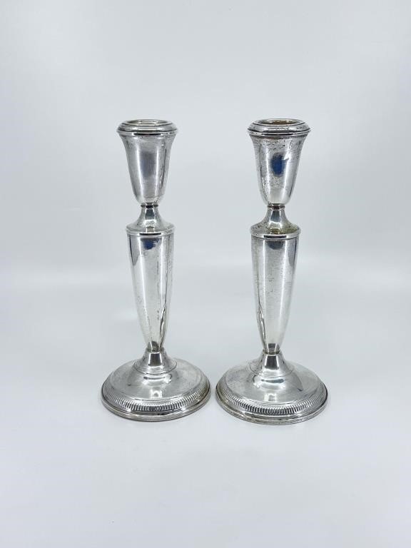 Sterling Weighted Candle Holders