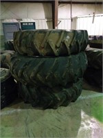 3 tractor tires on stack