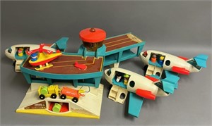 Vintage Fisher Price Play Family Airport