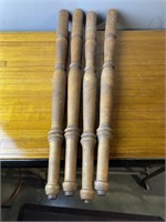 29'' Wood Turned Table Legs