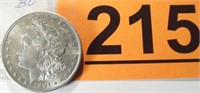 Coin 1891-S Morgan Silver Dollar     BU