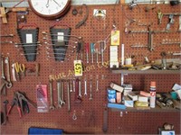 Lot of misc tools on back wall