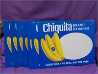 7 Chiquita Cardboard advertising Ea. Each x 7
