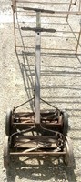 2 vintage manual push mowers