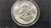 1959-D BU Franklin Half Dollar