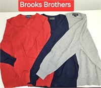 3 Brooks Brothers 100% Cashmere Sweaters