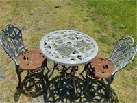 Bistro Cast Iron Table and Chairs