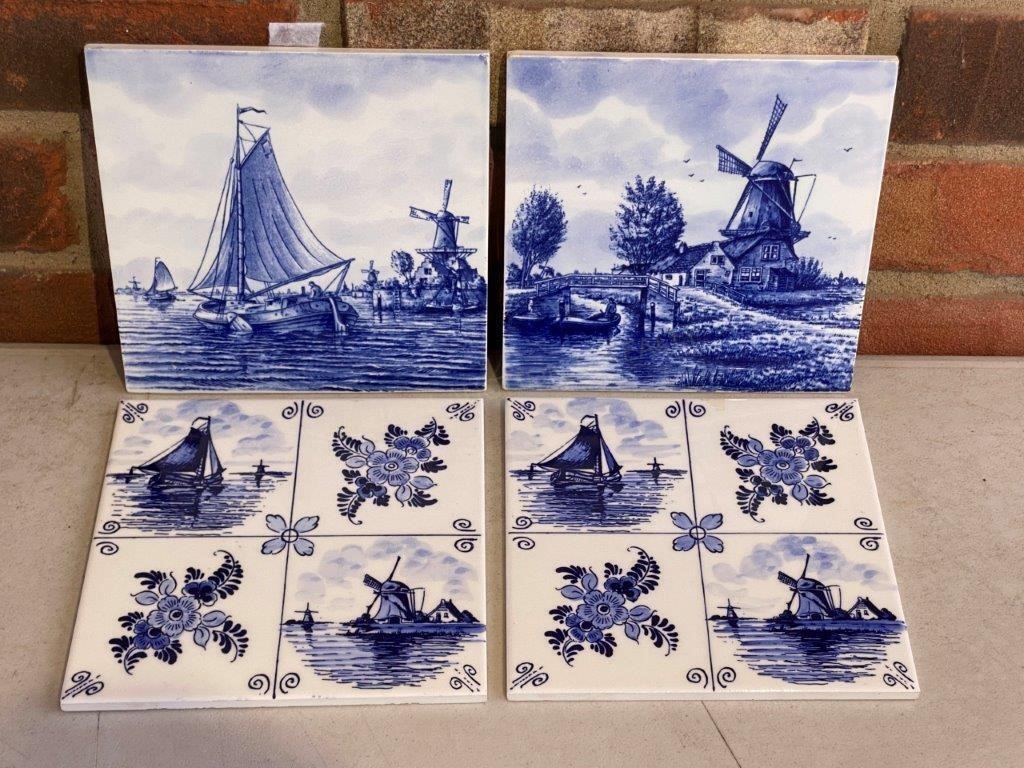 Blue & White Tiles (Incl. Delft)