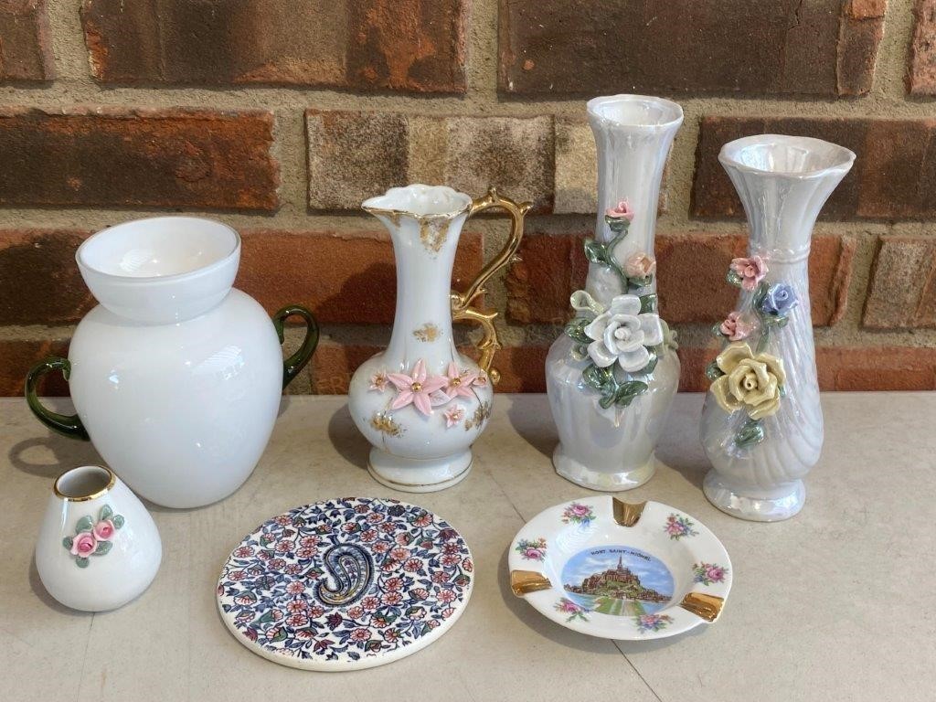 Vases, Pitcher etc (Incl. Dresden)