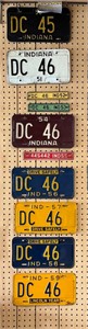 vintage license plate