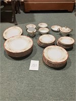 37 pc hand painted Japanese dishes