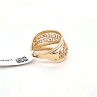 14KT White Rose & Yellow Gold Woman's Ring