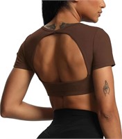 XS size Aoxjox Short Sleeve Crop Tops for Women