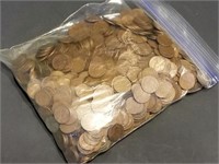 Over 5lbs of Wheat Pennies from Estate