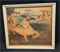 Framed Edgar Degas Ballerina Print on Board
