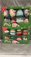 SQUISHMALLOW ORNAMENTS QTY 2