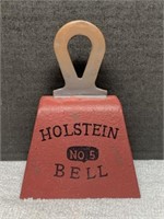 UNIQUE METAL HOLSTEIN BELL NO. 5  4 5/8in TALL