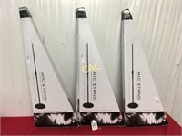 Set of 3 Mic Stands w/Round Base New In Boxes