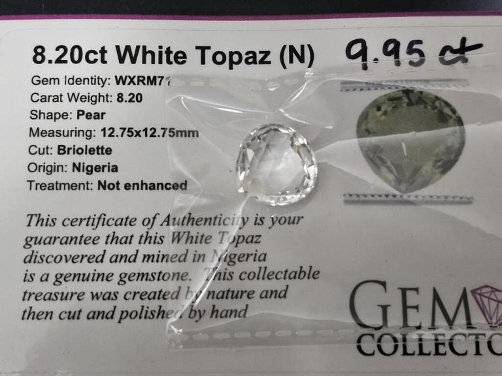 9.95ct White Topaz