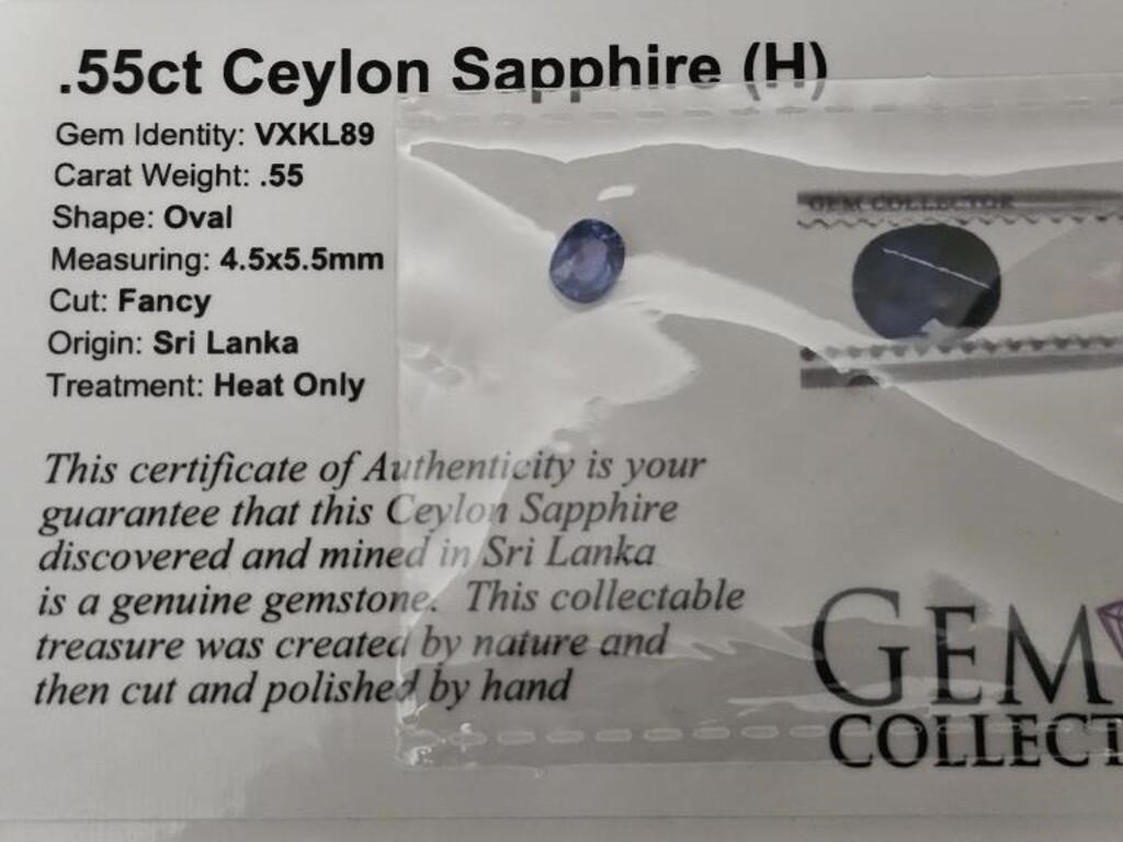 .55ct Ceylon Sapphire