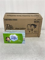 PUFFS PLUS LOTION FACIAL TISSUES 8 BOXES OF 124