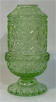 PRETTY 1930'S TWO PIECE GLASS FAIRY LANTERN