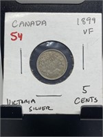 1899 CANADA 5 CENT PIECE SILVER