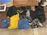 Large lot of assorted scarves- see pictures