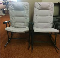 2 yard rocking chairs with cushions (1 cushion