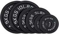 Cast Iron 2-Inch Olympic Weight Plates Set