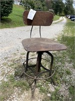 Wooden industrial chair
