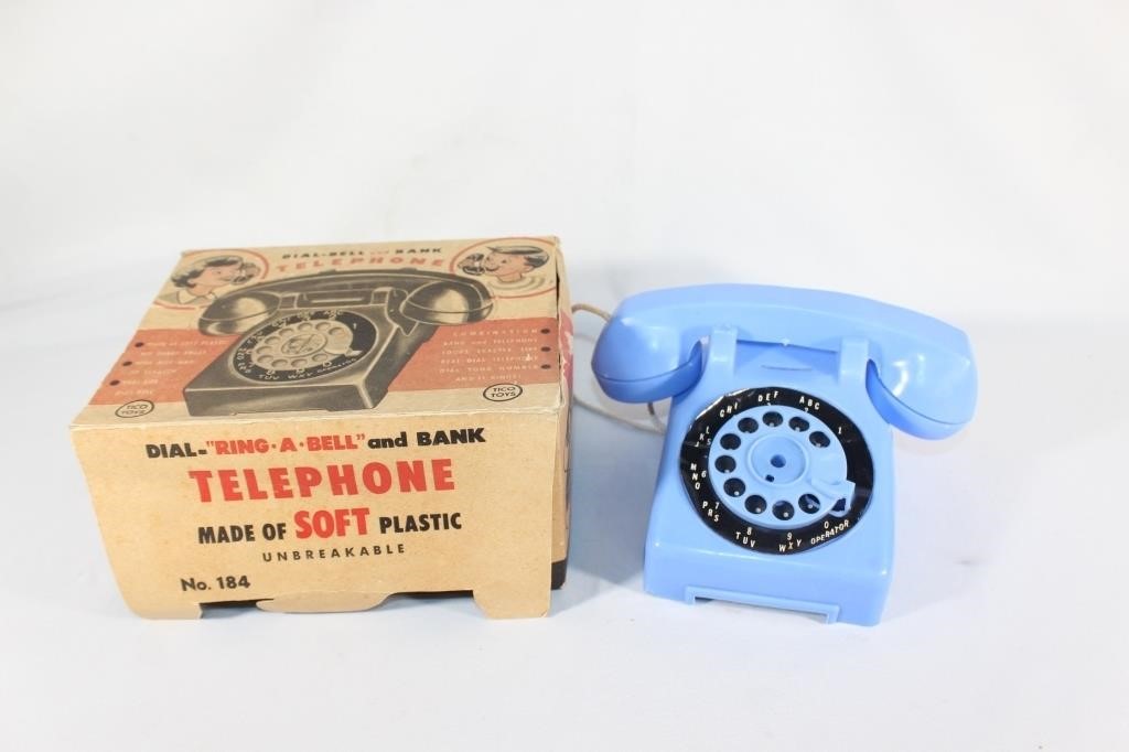 1950s Tico Telephone Bank with Original Box