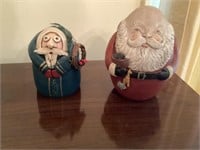 Pottery Santas - country critters