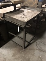 Metal Work Table. Contents not included.