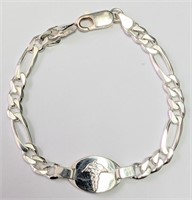 $180 Silver 14G 8" Bracelet