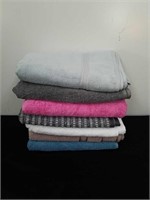 Seven new bath towels