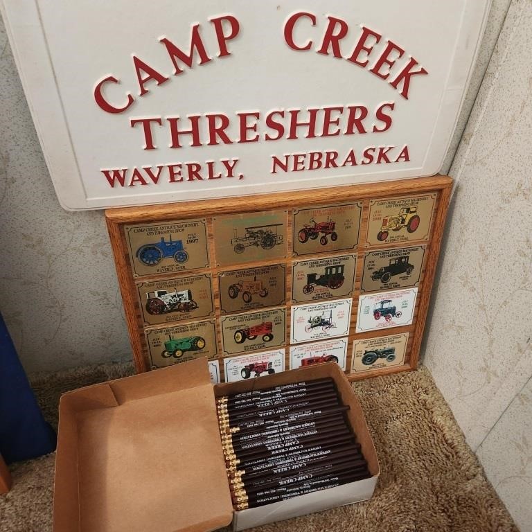 Camp Creek Threshers Magnetic Sign (2),  Camp