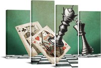 LevvArts Poker Wall Art - King & Queen