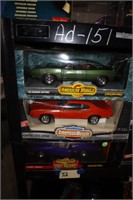 Die Cast Cars- '69 Charger; '69 Pontiac GTO;