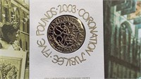 2003 Queen Elizabeth II Coronation 5 Pounds BU