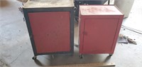 2 Metal Shop Cabinets on Casters.