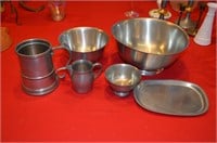 Misc. Pewter Set Dishes