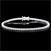 18k White Gold 5.00ct Diamond Bracelet