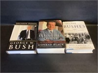 3 USA Presidential hardcover books