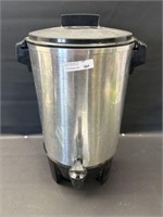 Large 30 cup stainless coffee perk 15"h